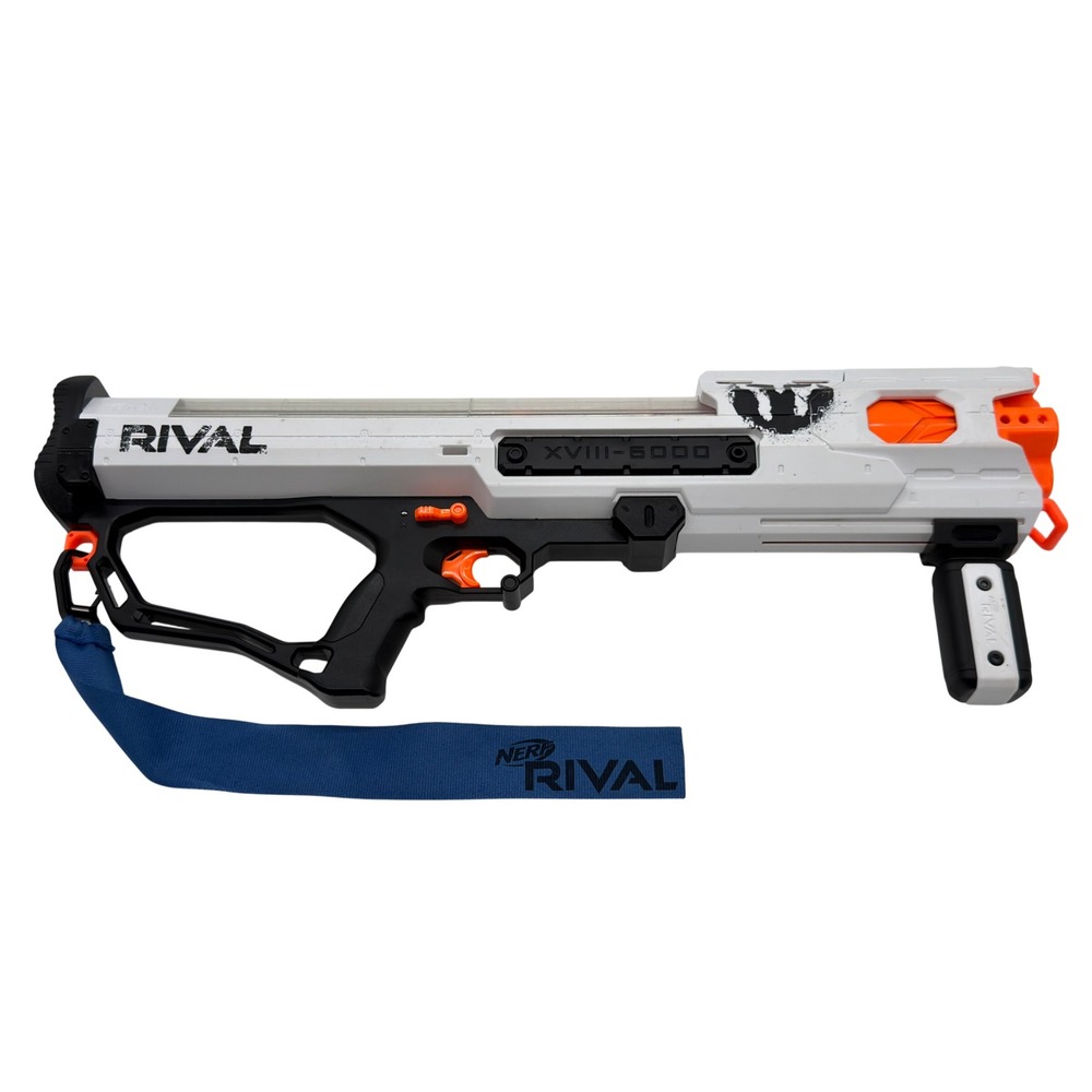 Nerf Rival XVIII-6000 Phantom Corps Hades Blaster White High Capacity Toy Gun